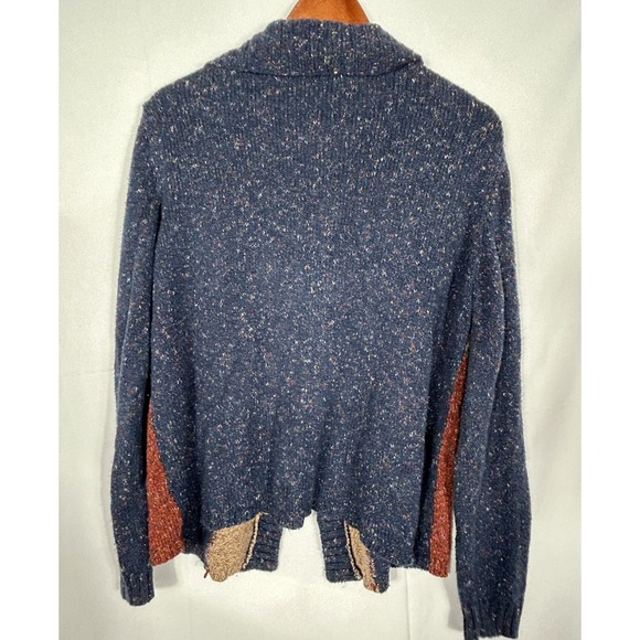 Vintage Alfred Dunner Collared Patchwork Cardigan Western Cozy Boho Aztec Size M - Picture 4 of 8